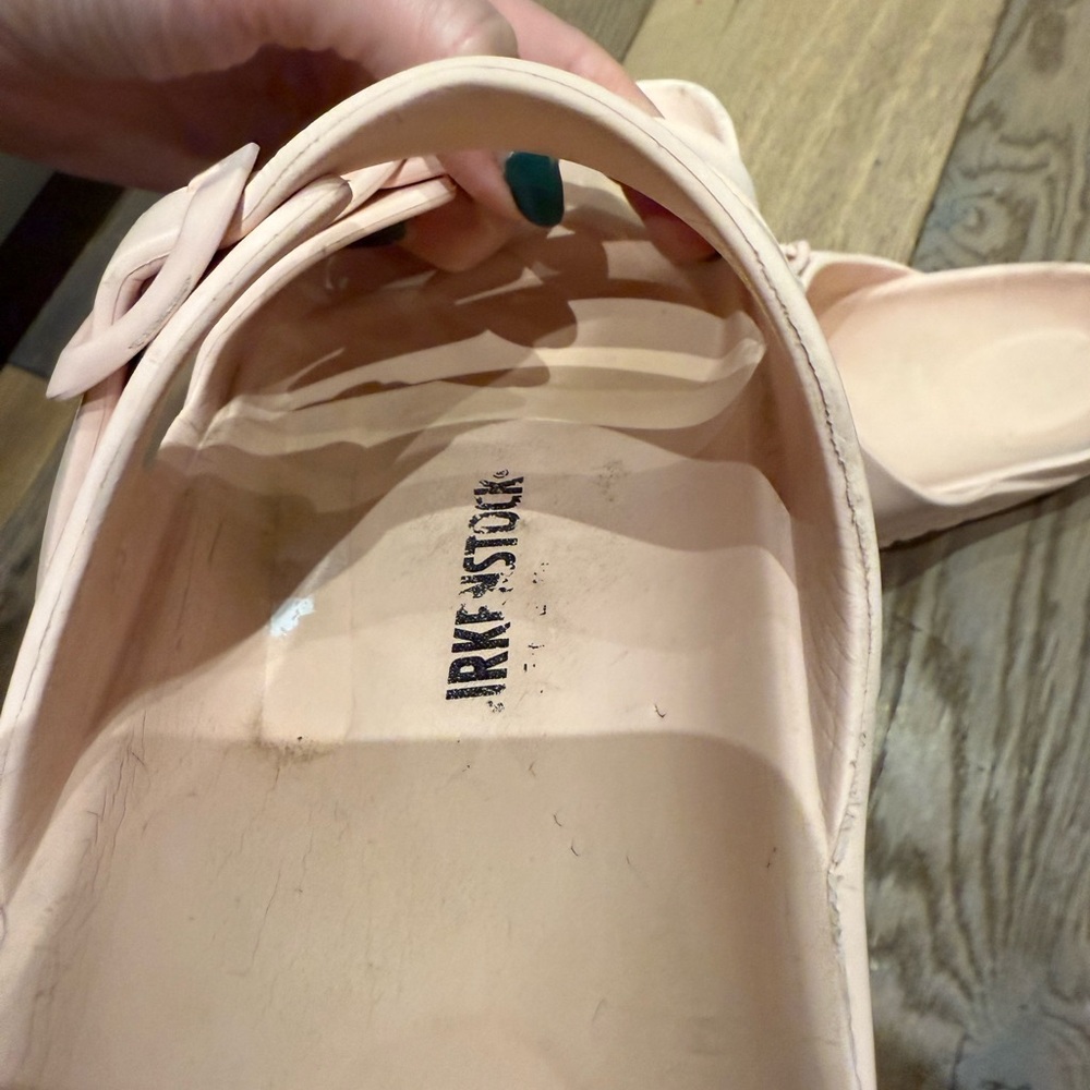 Birkenstock Pale Pink Two-Strap Sandals - Picture 5 of 7
